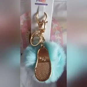 Handmade | Accessories | Pastel Blue And Pink Sandal Key Holder ...